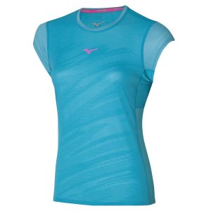 Mizuno Aero Tee Modre | ETMIJ2197