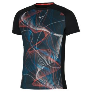Mizuno Aero Tee Čierne | DQBMJ0467