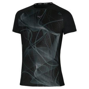 Mizuno Aero Tee Čierne | FEAJV1637