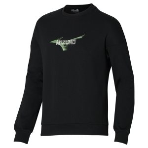 Mizuno Athletics Grafika Crew Modre | WHIOE4391