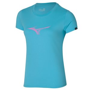 Mizuno Athletics Rb Tee Modre | YJPUT6951