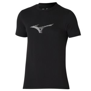 Mizuno Athletics Rb Tee Čierne | OKRCD7415