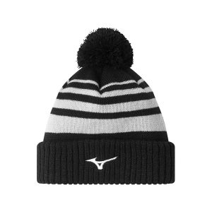 Mizuno Breath Thermo Pom Beanie Čierne | UNOES6738