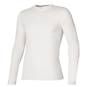 Mizuno Bt Under V Neck Longsleeve Biele | BWEFH8593