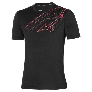 Mizuno Core Grafika Run Tee Čierne | SRYDO5839