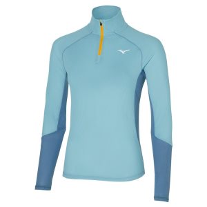 Mizuno Dryaeroflow Ls Tee Modre | OZKLR7895