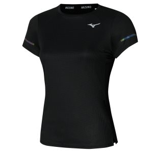 Mizuno Dryaeroflow Tee Čierne | GRHOC8109
