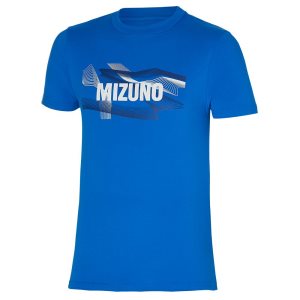 Mizuno Grafika Tee Modre | GOZCD5839
