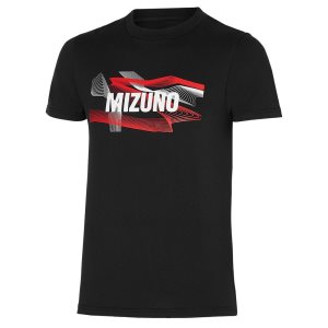 Mizuno Grafika Tee Čierne | RFDGL5641