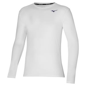 Mizuno Inifinity 88 Ls Tee Biele | YALUG4319