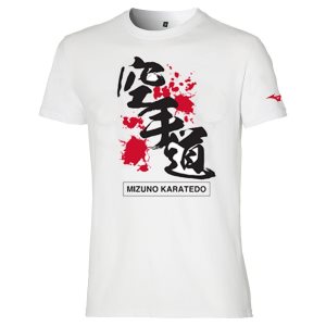 Mizuno Karate Tee Jr Biele | IUSXN7403
