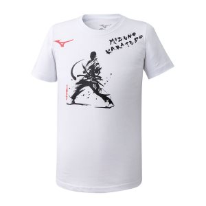 Mizuno Karatedo Tee Biele | IVZXN6098