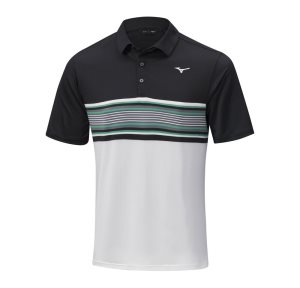 Mizuno Quick Dry Oceanic Polo Čierne | LGJYD3648