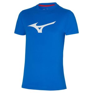 Mizuno Rb Logo Tee Modre | FXBSR8460