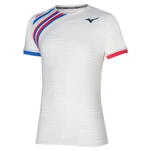 Mizuno Shadow Grafika Tee Siva Biele | VFNZQ9803