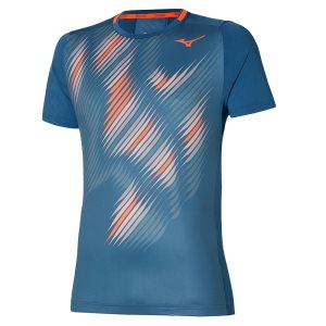 Mizuno Shadow Grafika Tee Siva Červené | HPTBR6739