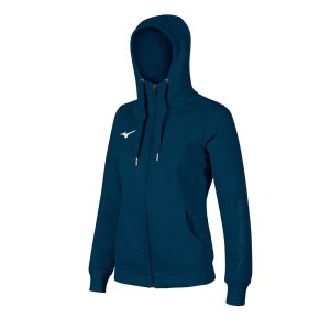 Mizuno Sweat Fz Hoodie Modre | SFPHQ8715