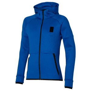 Mizuno Sweat Hoody Sr Modre | YGPFQ2094