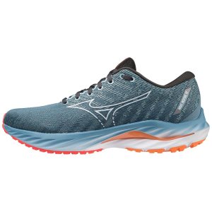 Mizuno Wave Inspire 19 Modre Biele Svetlo Oranžové | LSRVJ0823