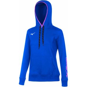 Mizuno Wom Sweat Hoodie Modre | TBELI7364