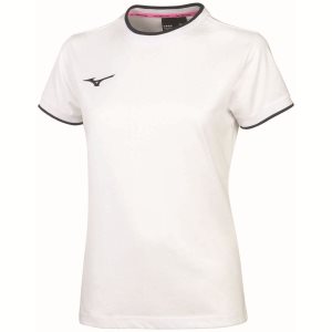 Mizuno Wom Tee Biele | EDCQI4219