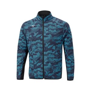Mizuno Zimná Stretch Full Zip Modre | MCNVT8374